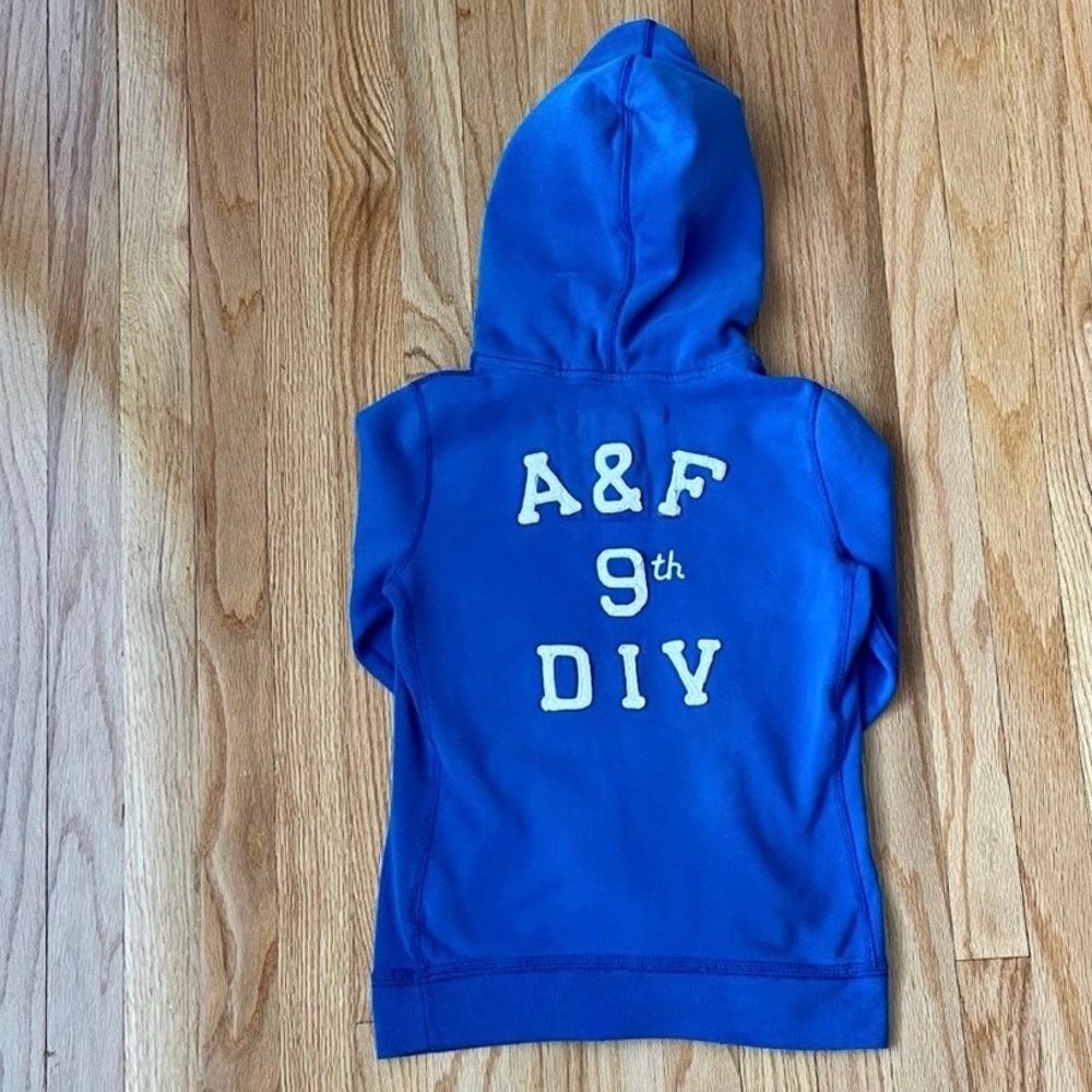 Abercrombie & fitch blue hoodie womens size Small - Picture 5 of 6